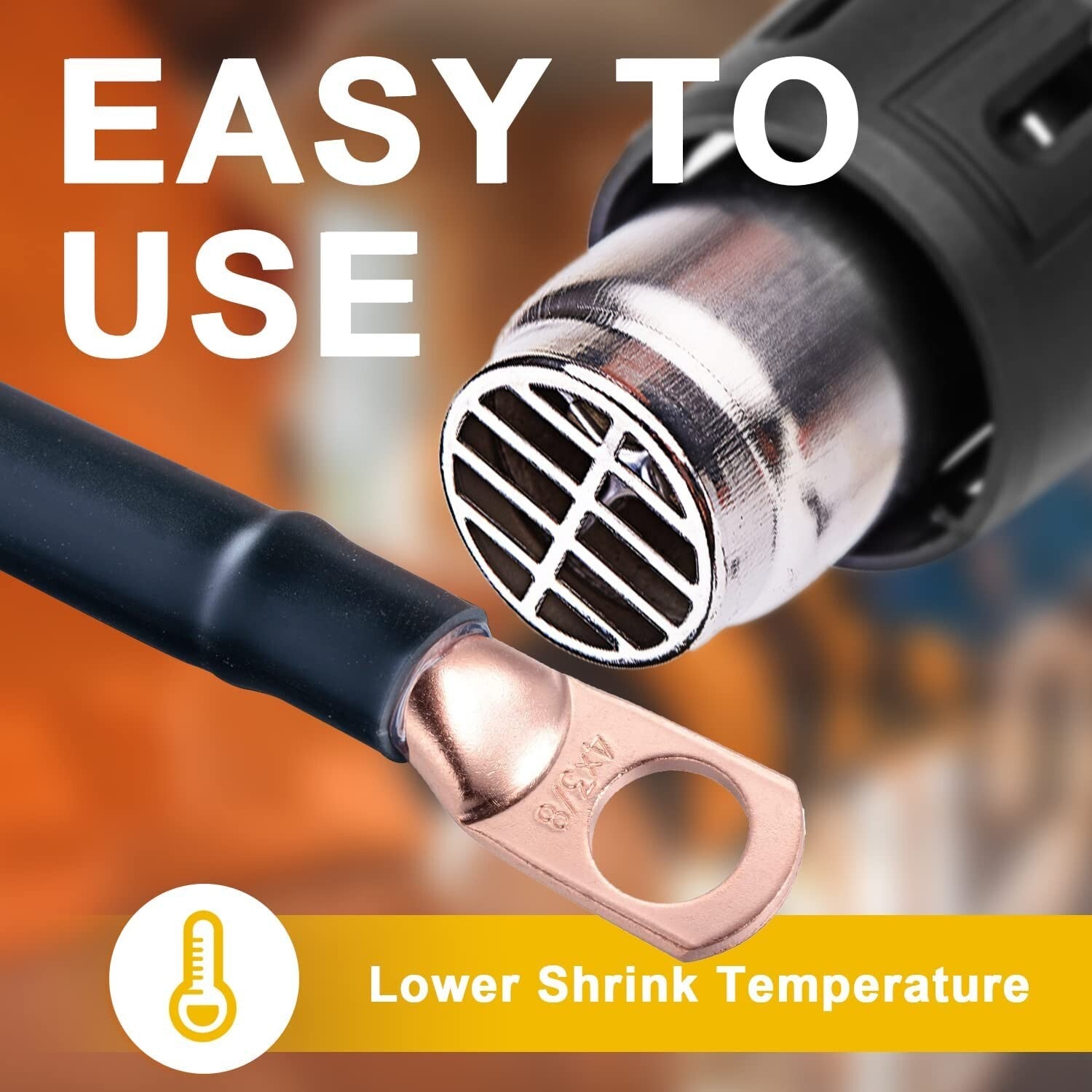 Adhesive-Lined 59 Ft Heat Shrink Tubing - 1" for Enhanced Electrical Insulation