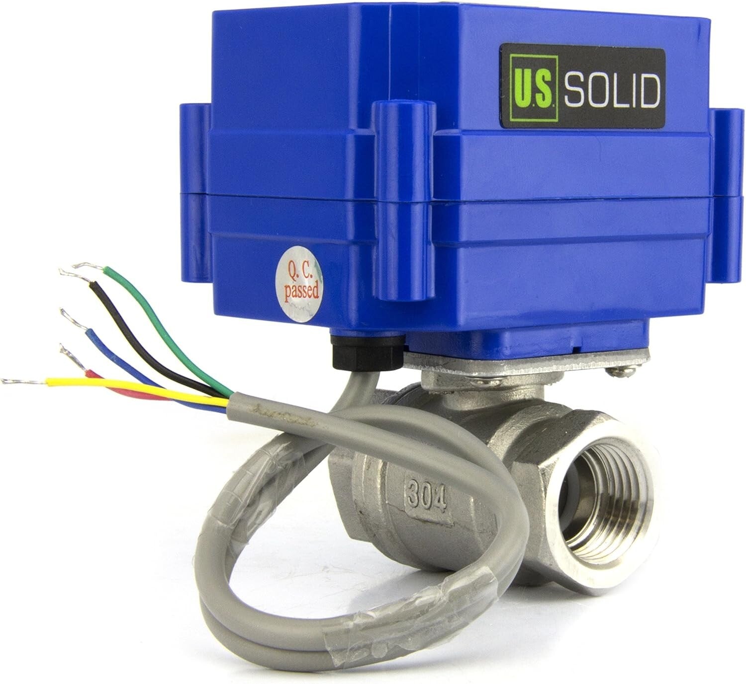 Energy-Efficient 1/2" Motorized Ball Valve - 9-24V DC, Ideal for Automation