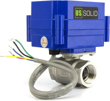 Load image into Gallery viewer, Energy-Efficient 1/2" Motorized Ball Valve - 9-24V DC, Ideal for Automation