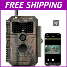 Load image into Gallery viewer, Stealthy 48MP Wi-Fi Game Camera with Night Vision for Secure Property Monitoring