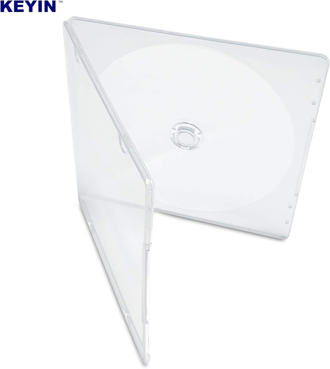 Space-Saving 100-Pack Clear Poly CD Cases - Perfect for Organizing Discs