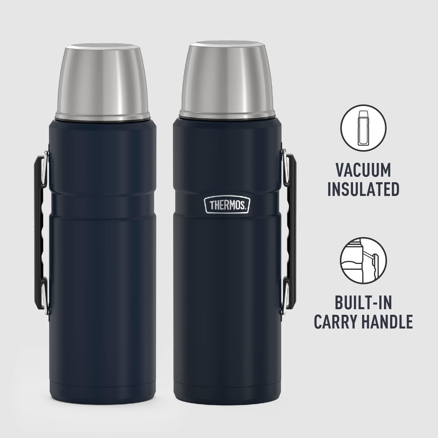 68 Oz Stainless King Vacuum-Insulated Beverage Bottle - Midnight Blue Delight