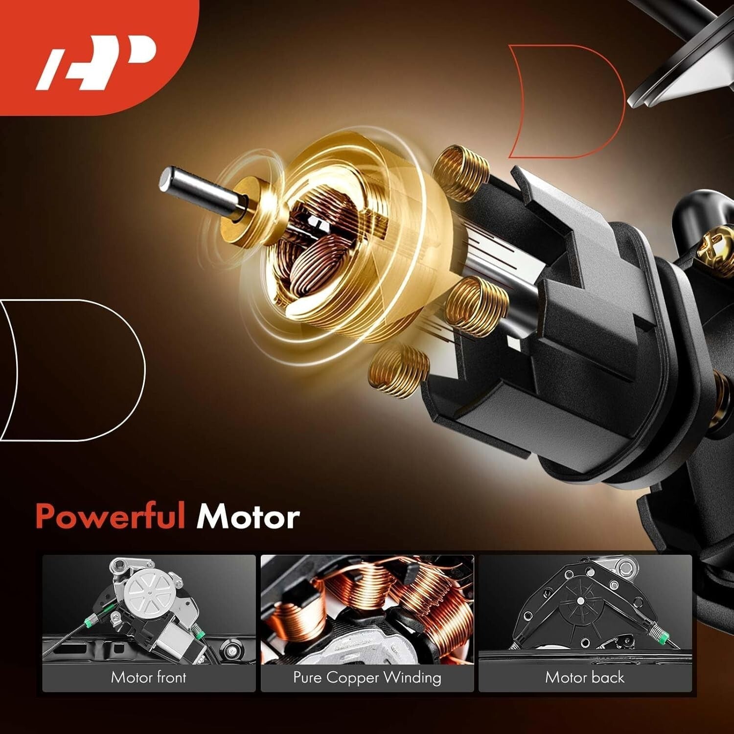 BMW E46 Window Regulator with Motor - Fits 325i 328i 330i Sedan/Wagon 1999-2005