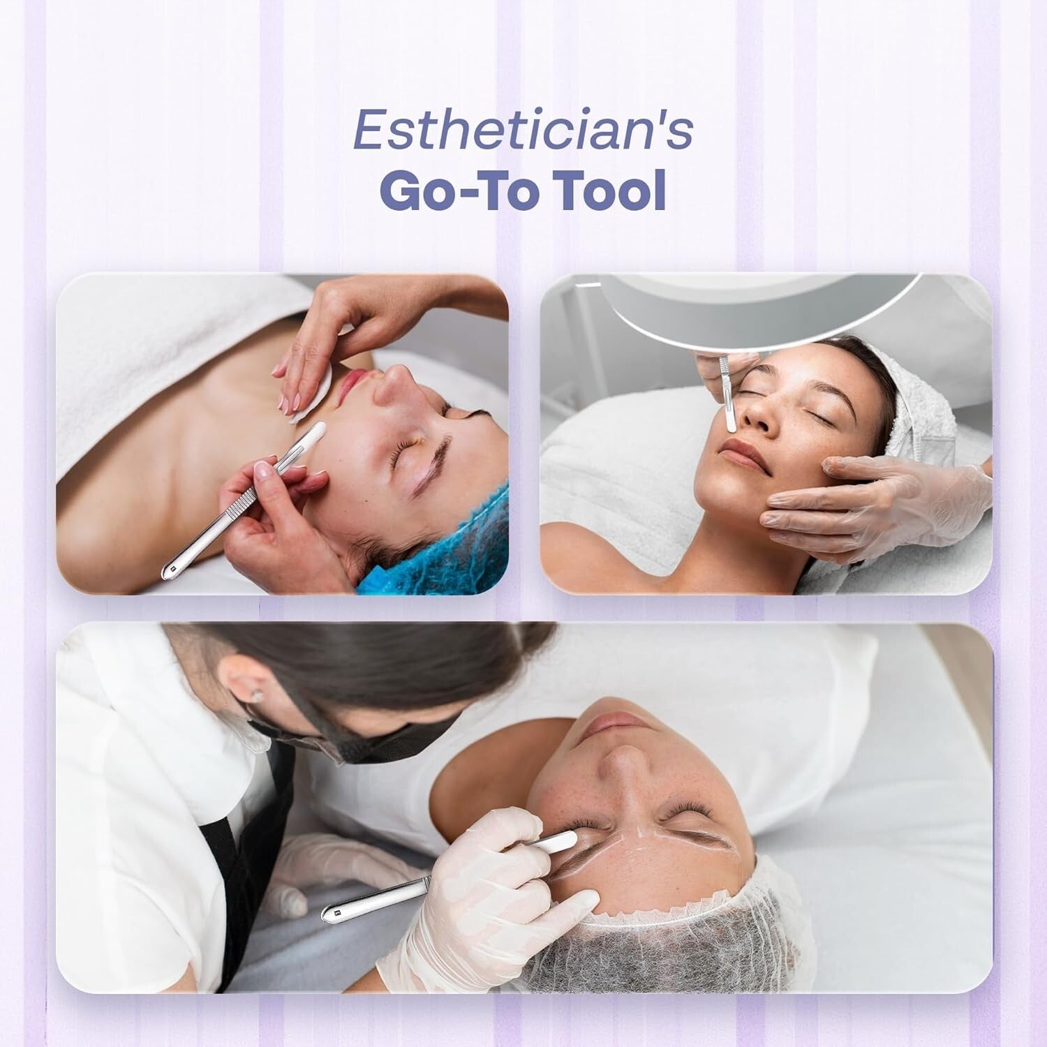 Comprehensive Dermaplaning Scalpel Kit with 100 Sharp 10R Blades and Tools