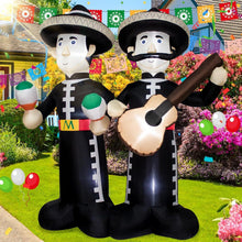 Load image into Gallery viewer, Festive 6FT Inflatable Mariachi with LED Lights - Indoor/Outdoor Party Must-Have