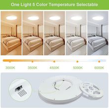 Load image into Gallery viewer, Super Slim 12-Inch 3200lm LED Flush Mount Ceiling Light - 5 Brightness Options