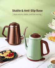Load image into Gallery viewer, High-Performance 1.0L Copper Electric Kettle with Cool-Touch Handle &amp; Fast Boil