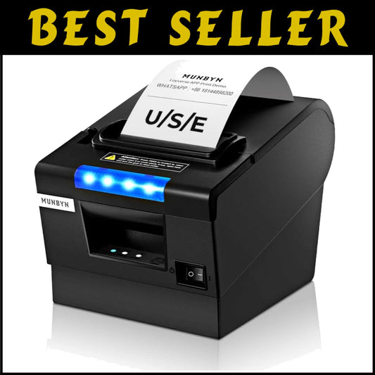 Compact POS Receipt Printer P068 - Fast Printing with Thermal Paper Included
