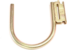 Load image into Gallery viewer, Pack of 10 Heavy-Duty E Track J Hooks - Gold Zinc-Plated for Cargo Management