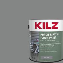 Load image into Gallery viewer, Low-Lustre Slate Gray Porch &amp; Patio Floor Paint - 1 Gallon, Waterproof, Durable