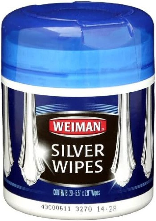 Professional Quality Silver Wipes 4-Pack | 20 Wipes Each for Easy Metal Care