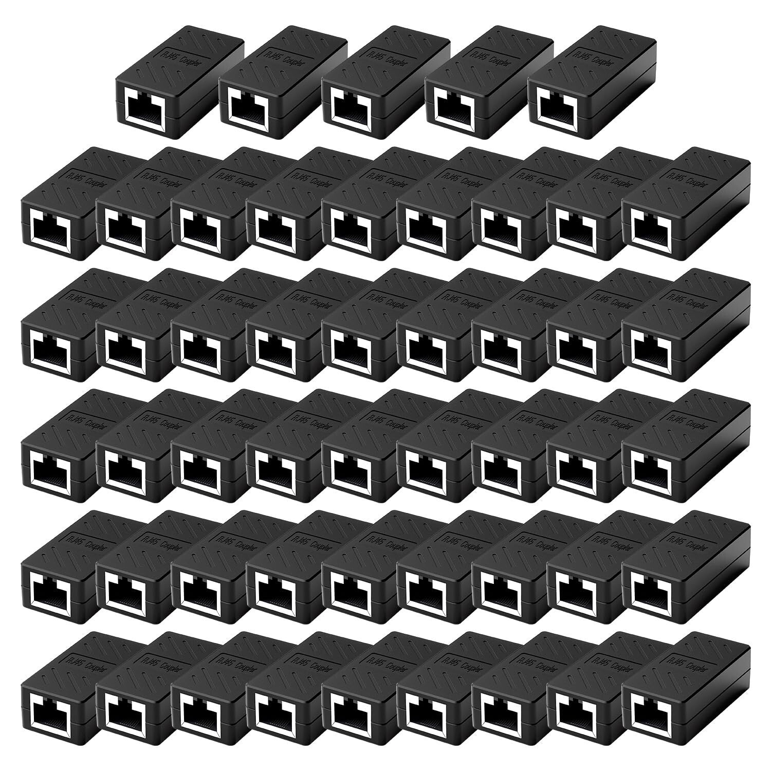 Pack of 50 RJ45 Ethernet Extender Adaptors - Signal Boosters for All Devices