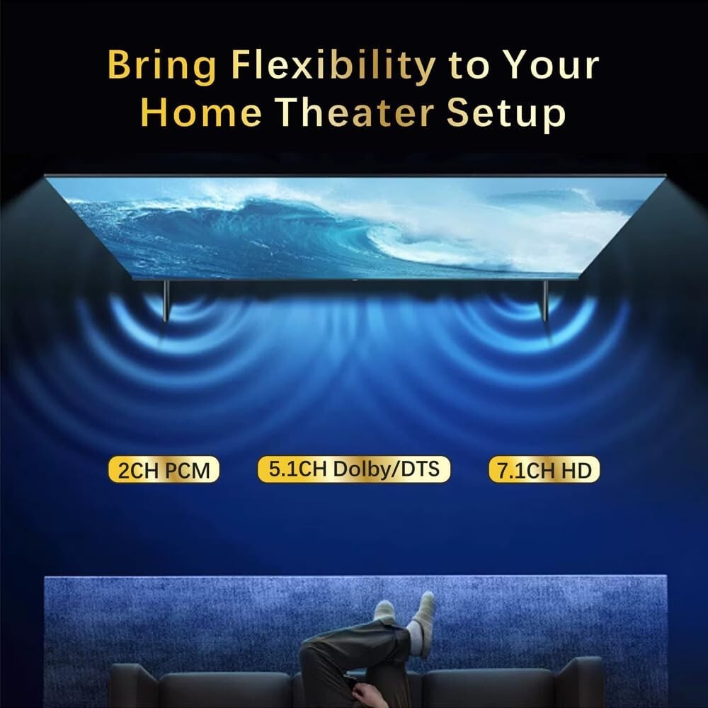 Versatile HDMI Switch with Optical RCA Audio Out - Seamless Device Integration