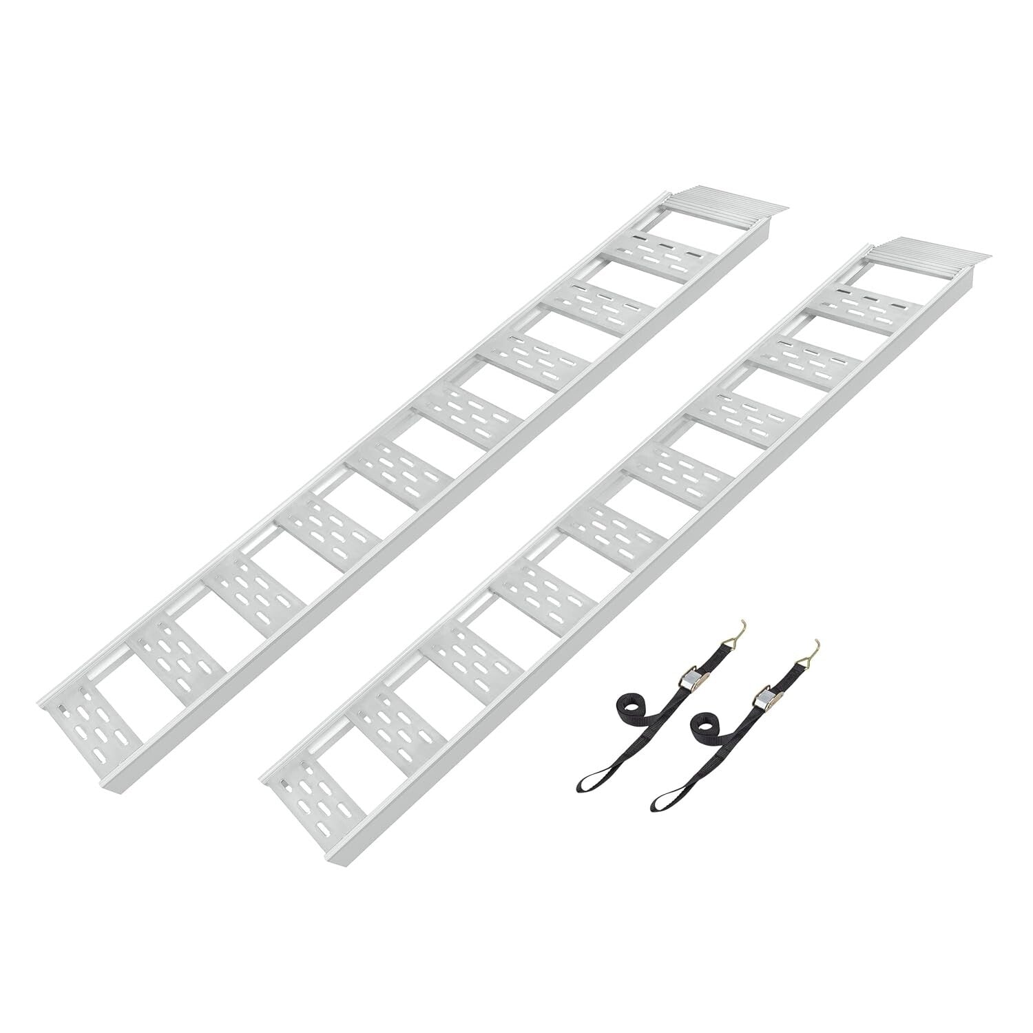 Lightweight 12" W x 78" L Aluminum Ramps with Treads - Perfect for Safe Loading