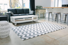 Load image into Gallery viewer, Large Zig Zag Play Mat: Reversible, Waterproof &amp; Non-Toxic for Kids 82'' x 55''
