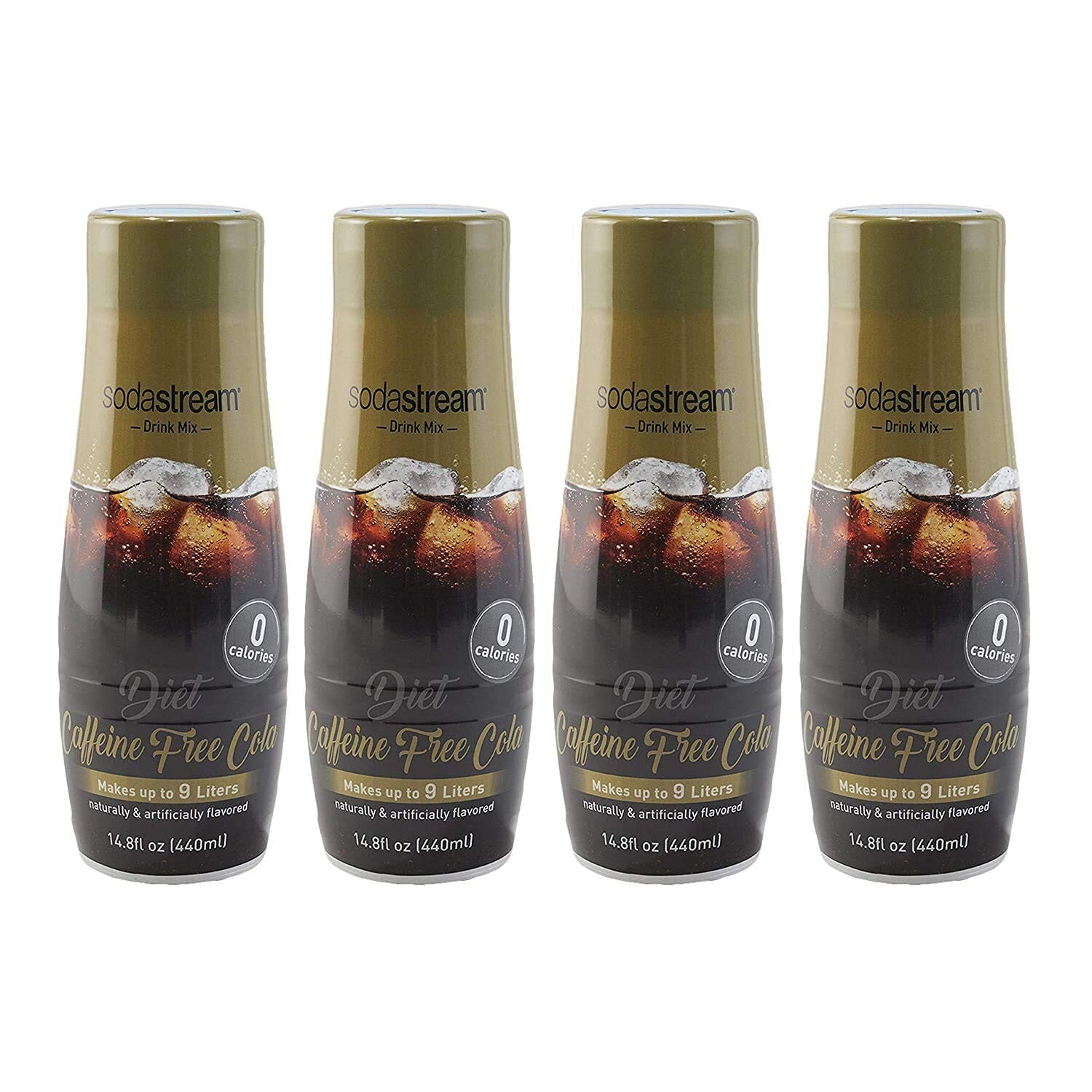 4-Pack Diet Cola Mix, Caffeine-Free & No Sugar - Perfect for Sparkling Water