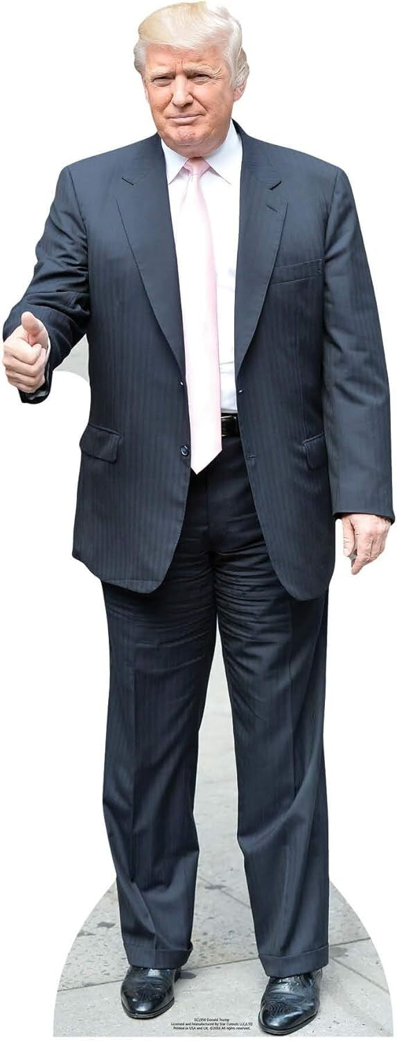 Dynamic Lifesize Trump Cardboard Cutout - Perfect for Collectors & Celebrations
