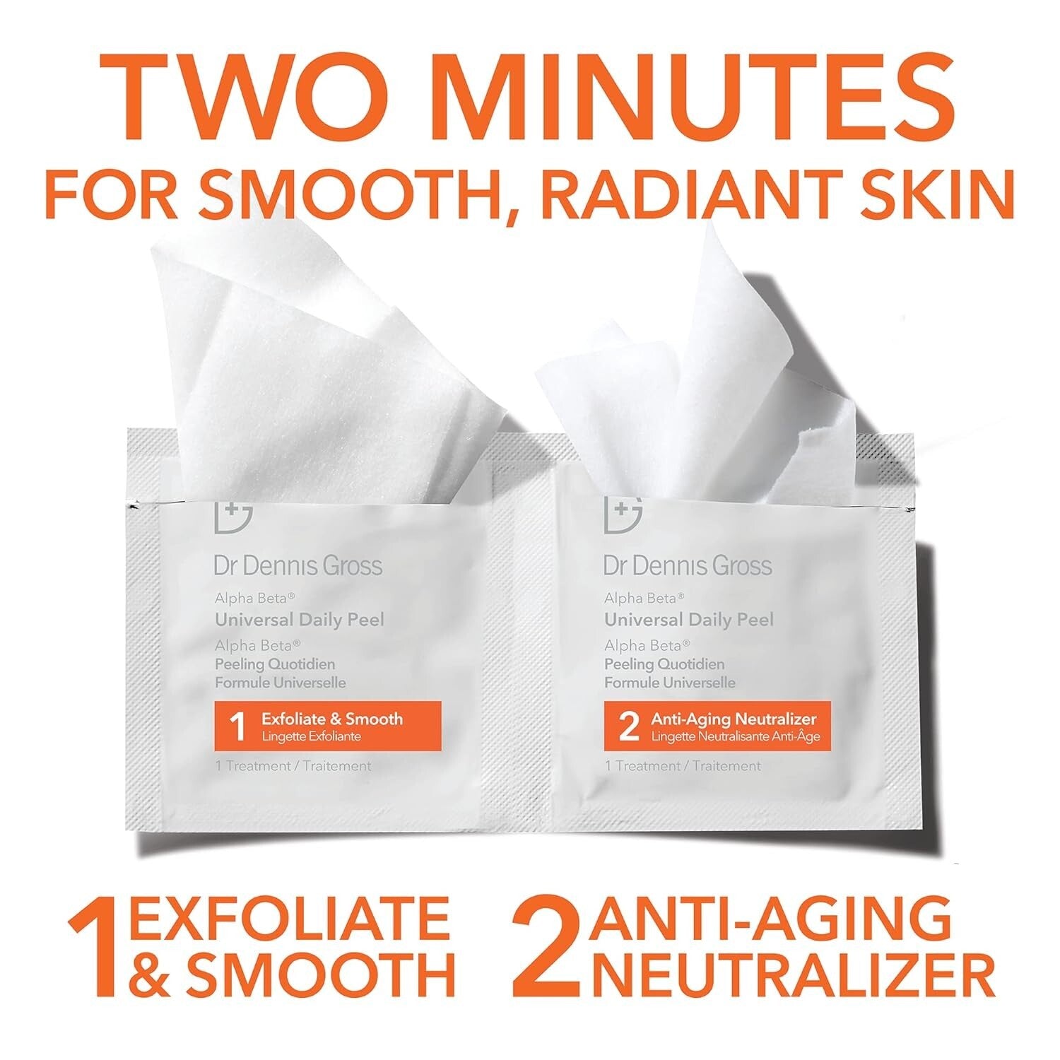 Dr. Dennis Gross Peel Pads - Fast-Acting 2-Step Treatment for Flawless Skin