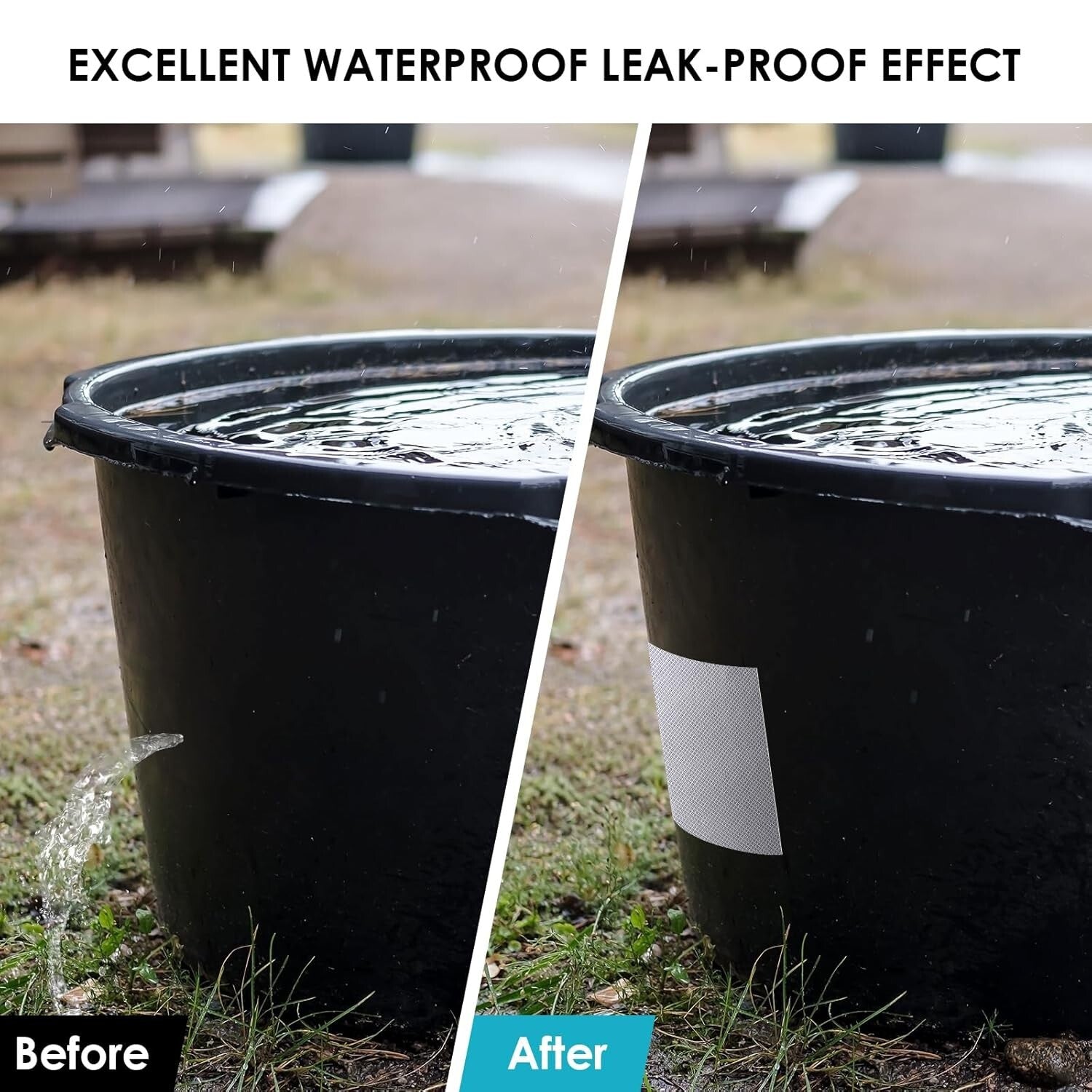 Strong Self-Adhesive Aluminum Tape for Metal Roof & Boat Leak Repair - 6"W