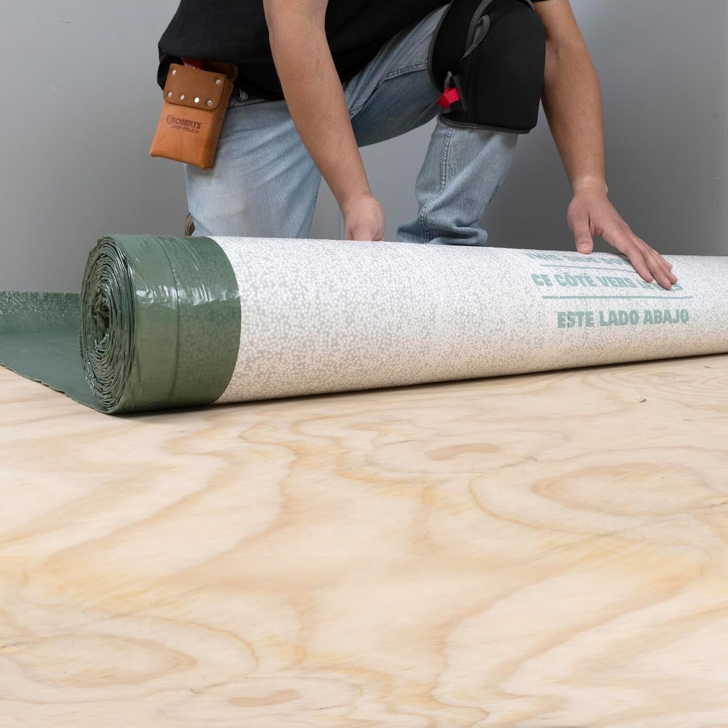 Underlayment Roll: 630 sq. ft. - Professional Grade with Adhesive & Overlap Film