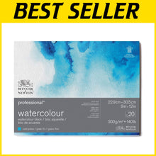 Load image into Gallery viewer, Resilient 9" x 12" Cold Pressed Watercolor Paper, 20 Sheets of Cotton Perfection