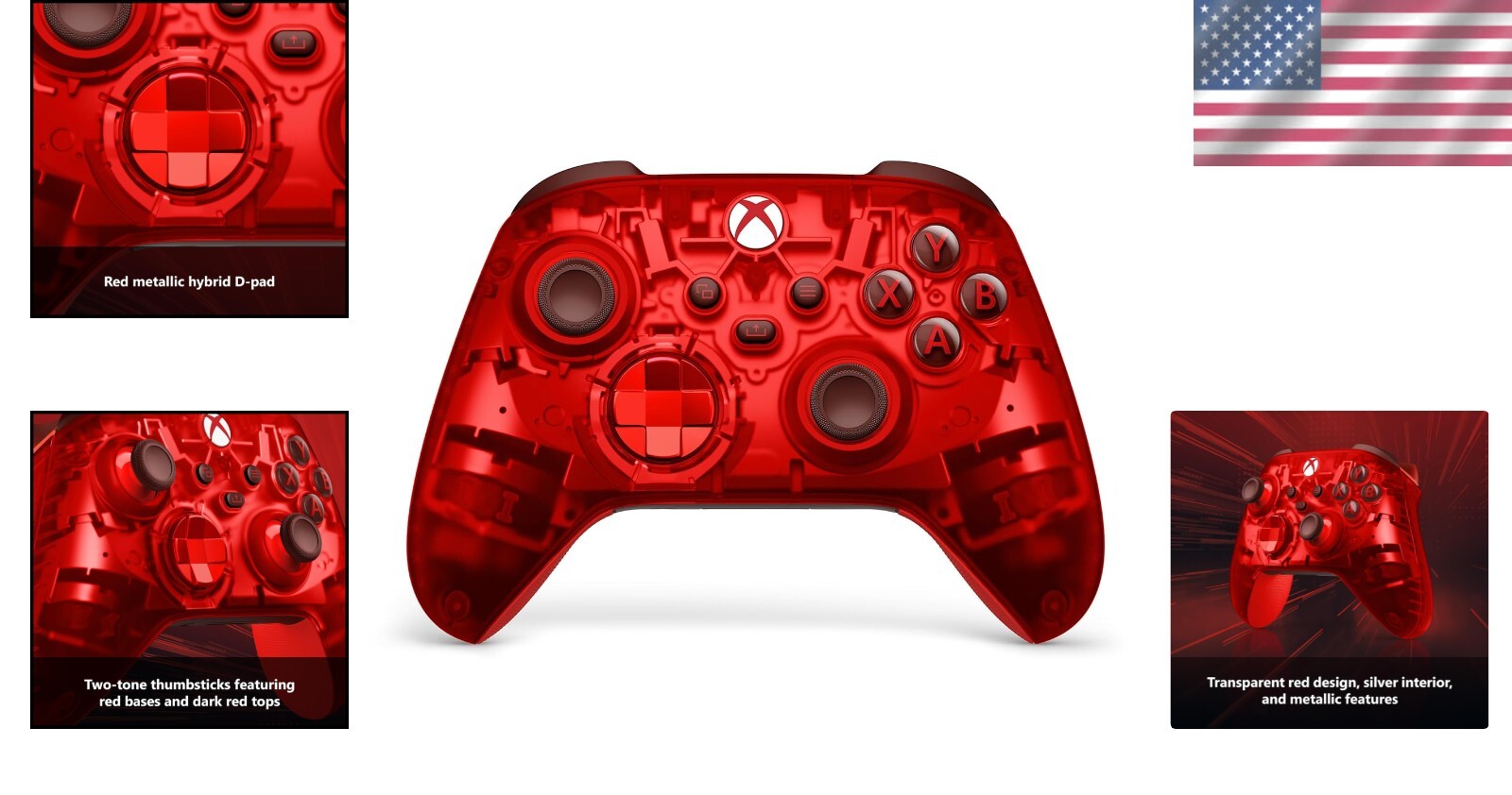 Pulse Cipher Special Edition Wireless Controller - Red Metallic Gaming Accessory
