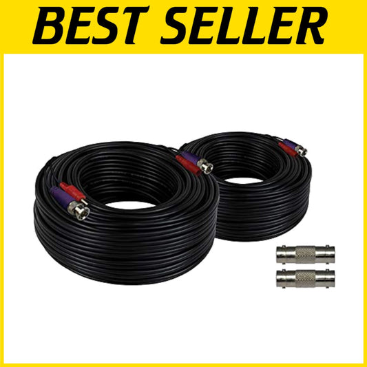 100 ft In-Wall Camera Extension Cable - Perfect for Indoor & Outdoor Security