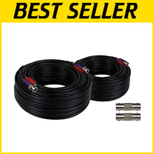 Load image into Gallery viewer, 100 ft In-Wall Camera Extension Cable - Perfect for Indoor &amp; Outdoor Security