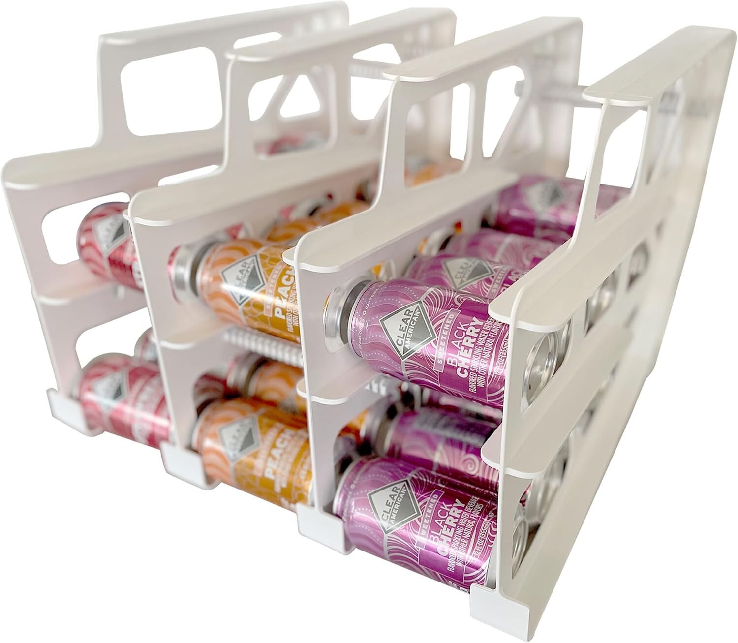 FIFO Canned Goods Organizer Rack - 54 Can Capacity for Efficient Pantry Storage