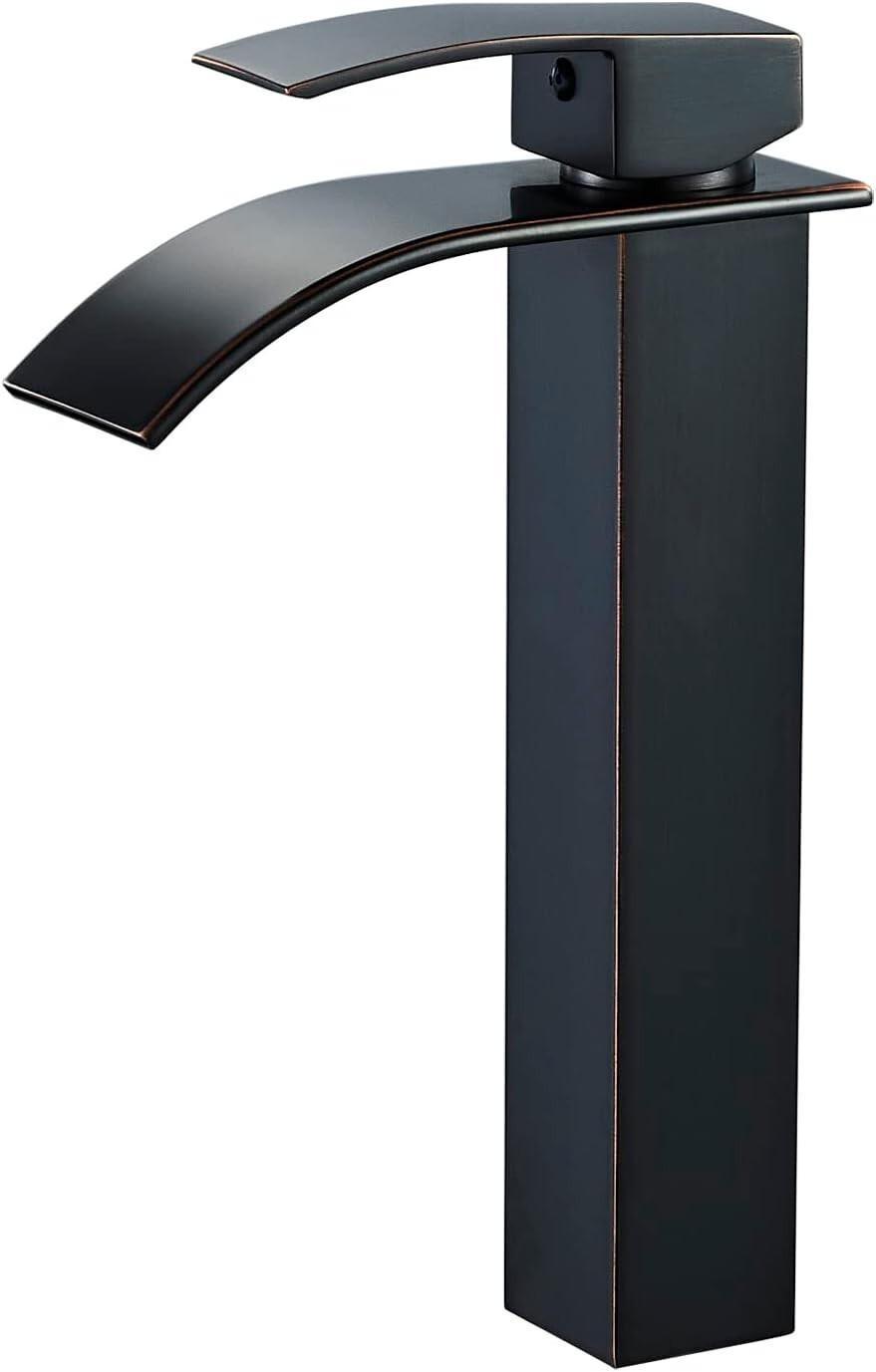 Water-Saving Oil Rubbed Bronze Vessel Sink Faucet – Elegant Bathroom Essential