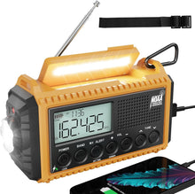 Load image into Gallery viewer, Weather Alert Radio with 18500mWh Battery, SOS Alarm &amp; Dual Lighting Functions