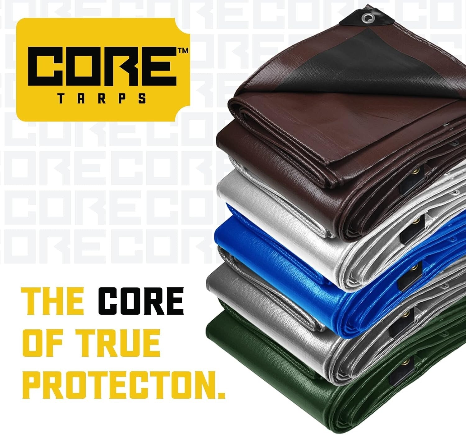 20 Mil Poly Tarp Cover - Rip and Tear Proof, Weatherproof Silver/Black 10' X 20'