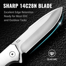 Load image into Gallery viewer, Versatile EDC Knife with 3.48'' Blade &amp; Reversible Clip - Ideal for Outdoor Use