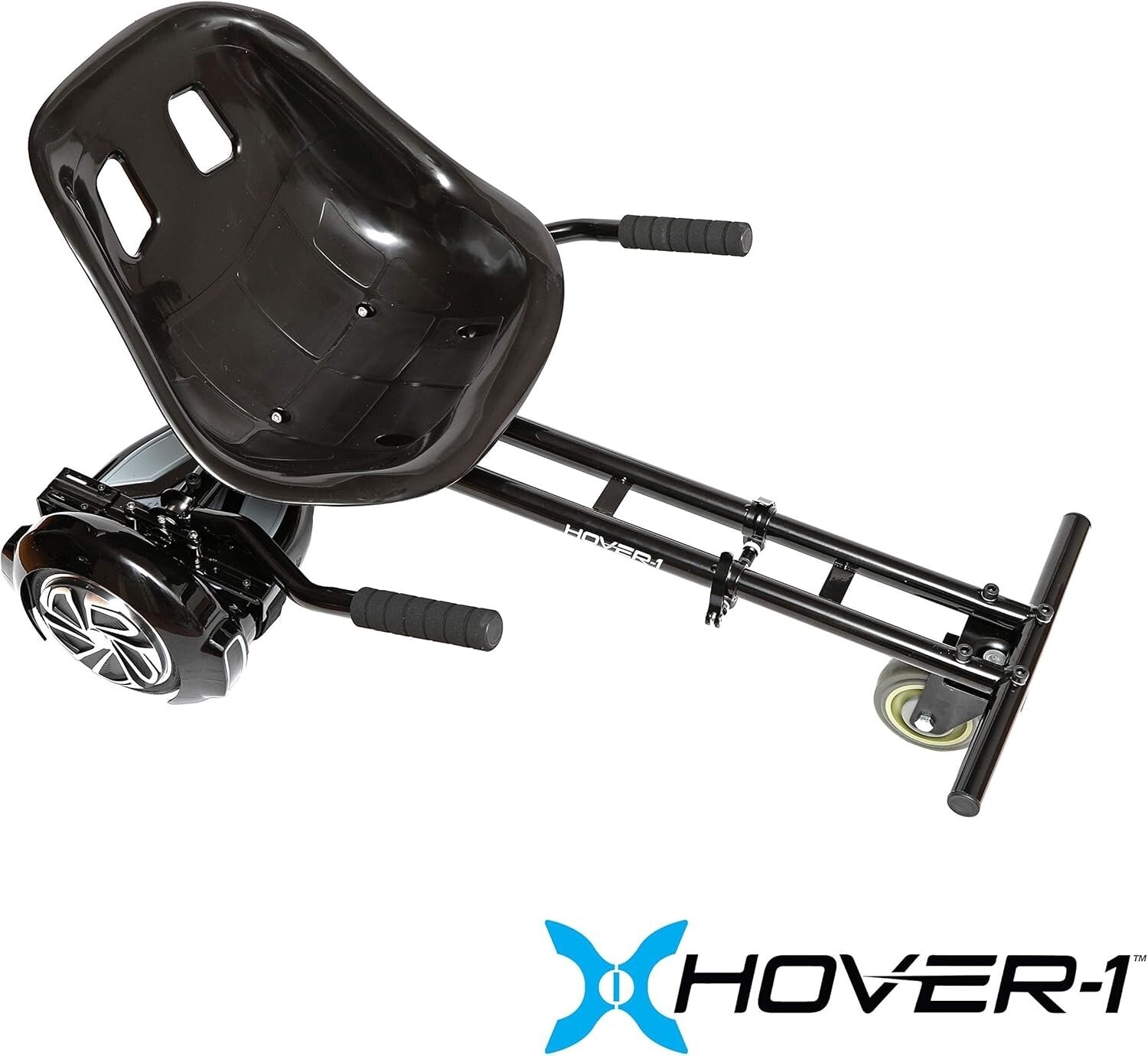 Adjustable Hoverboard Go-Kart Attachment with Rear Wheel Control for All Ages