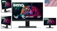 Load image into Gallery viewer, Vibrant 22-Inch Full HD Monitor with Eye-Care Features &amp; Hidden Cable Management