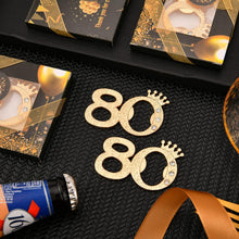 Load image into Gallery viewer, Glamorous Gold and Black Bottle Openers - 50 Packs for 80th Anniversary Parties