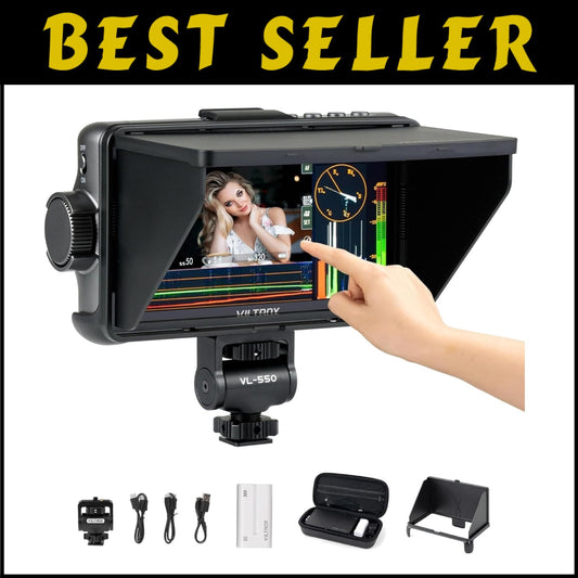 Compact 5.5-Inch 4K Monitor with 1200 Nits & Custom LUT Loading for Video Shoots