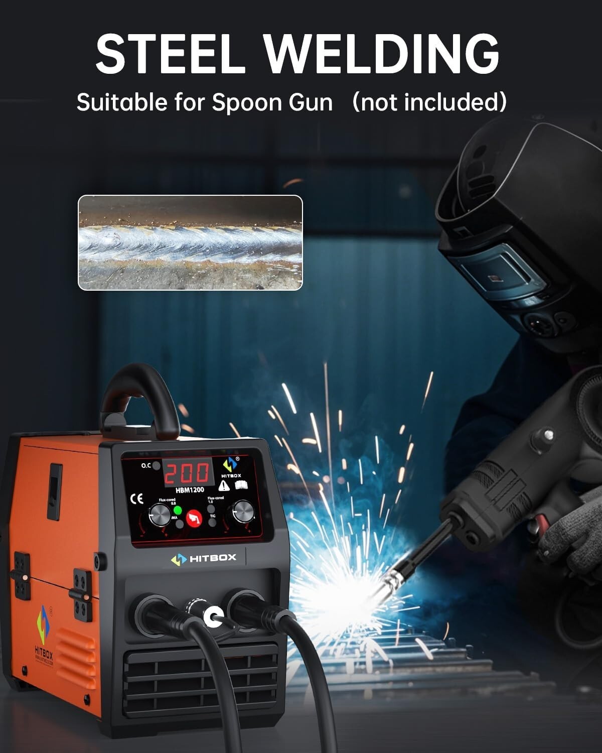 Lightweight 140A MIG/LIFT TIG/Stick Welder - Easy Control and Safety Features