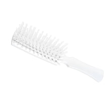 Load image into Gallery viewer, Stylish White Nylon Hairbrush with Durable Handle for Easy, Gentle Grooming