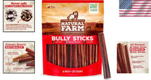 Load image into Gallery viewer, Grain-Free Odorless Beef Chews - 6-Inch Sticks for Dogs of All Sizes, 20 Count