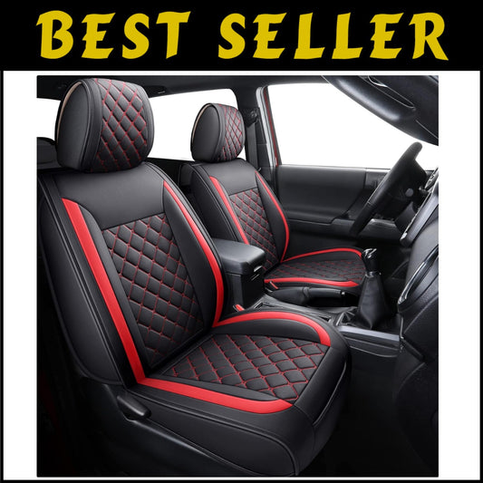 Custom Fit Waterproof Faux Leather Seat Covers for 2005-2025 Tacoma Pickup
