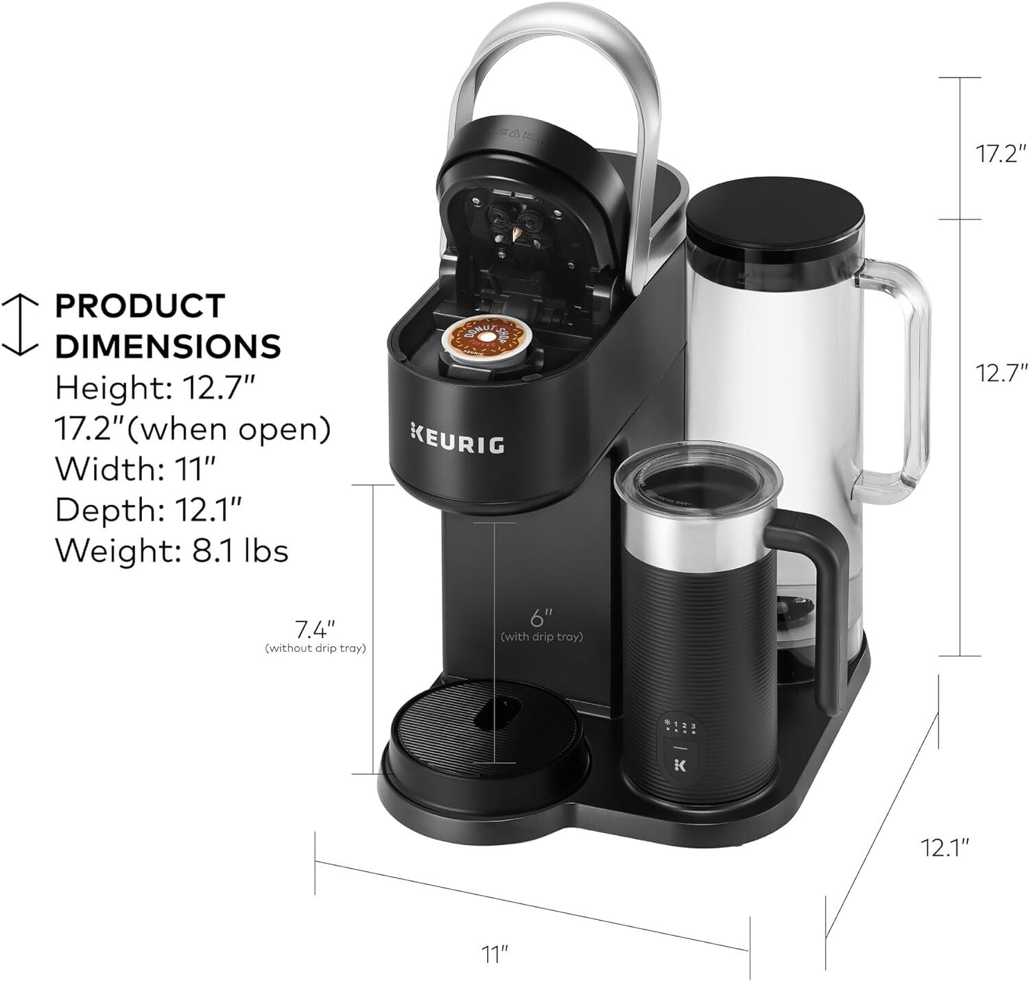 WiFi Enabled K-Cafe Coffee Brewer with MultiStream Technology - Modern Design