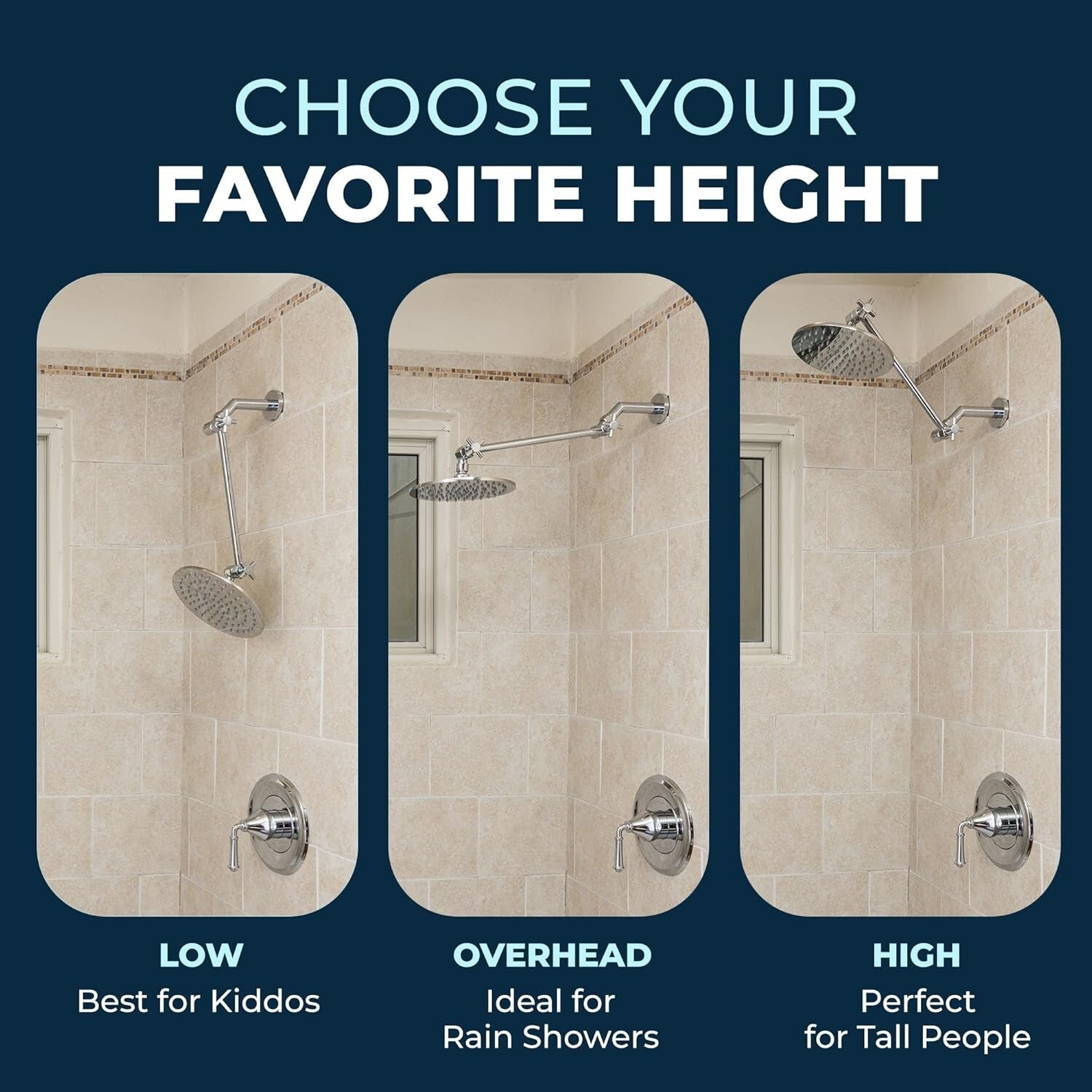 Elevate Your Shower Experience: 12-Inch Solid Brass Extension Arm in Bronze