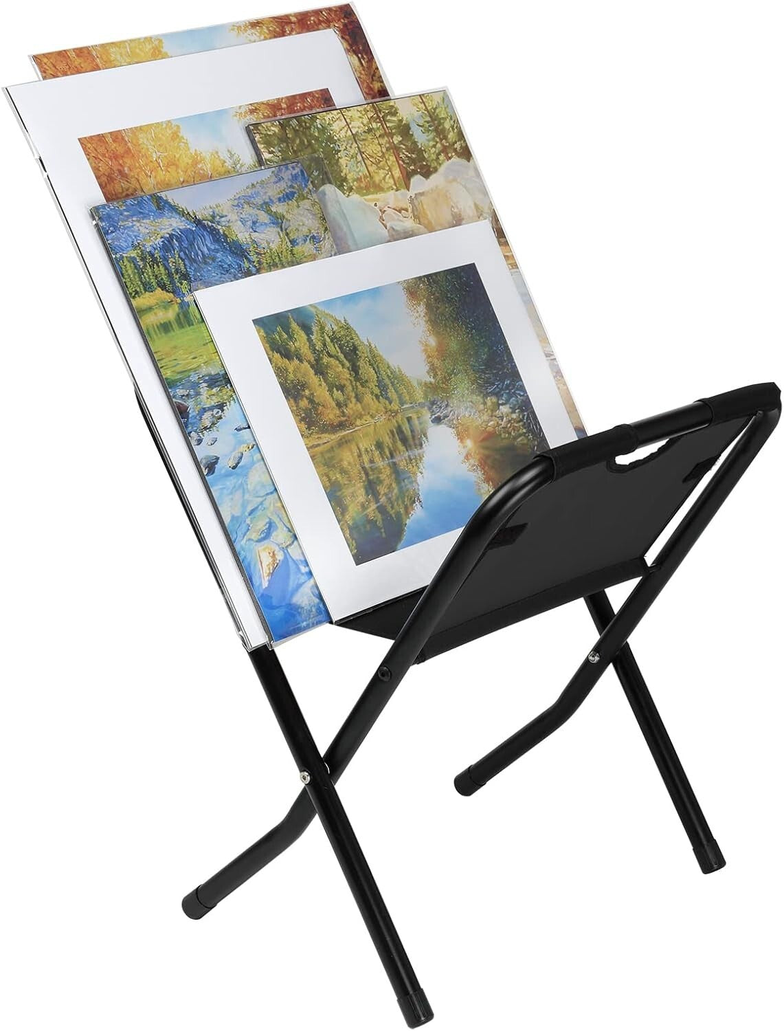 Versatile Folding Artwork Display Stand - Perfect for Art Shows and Galleries