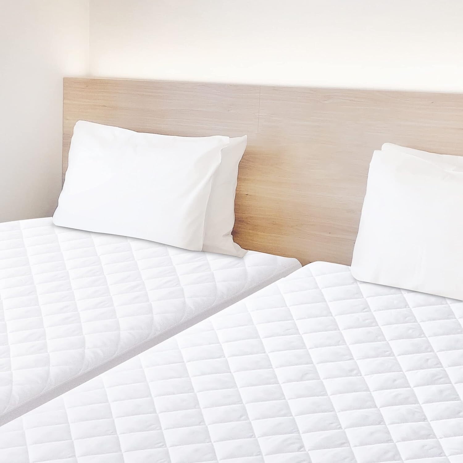 2 Pack Twin Size Waterproof Quilted Mattress Protector for Comfortable Sleep