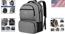 Load image into Gallery viewer, Stylish Water-Resistant Cooler Backpack with Laptop Compartment and USB Charging