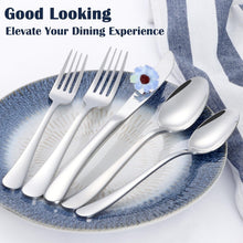 Load image into Gallery viewer, Elegant 60-Piece Cutlery Set - Heavyweight Stainless Steel for Dining Excellence