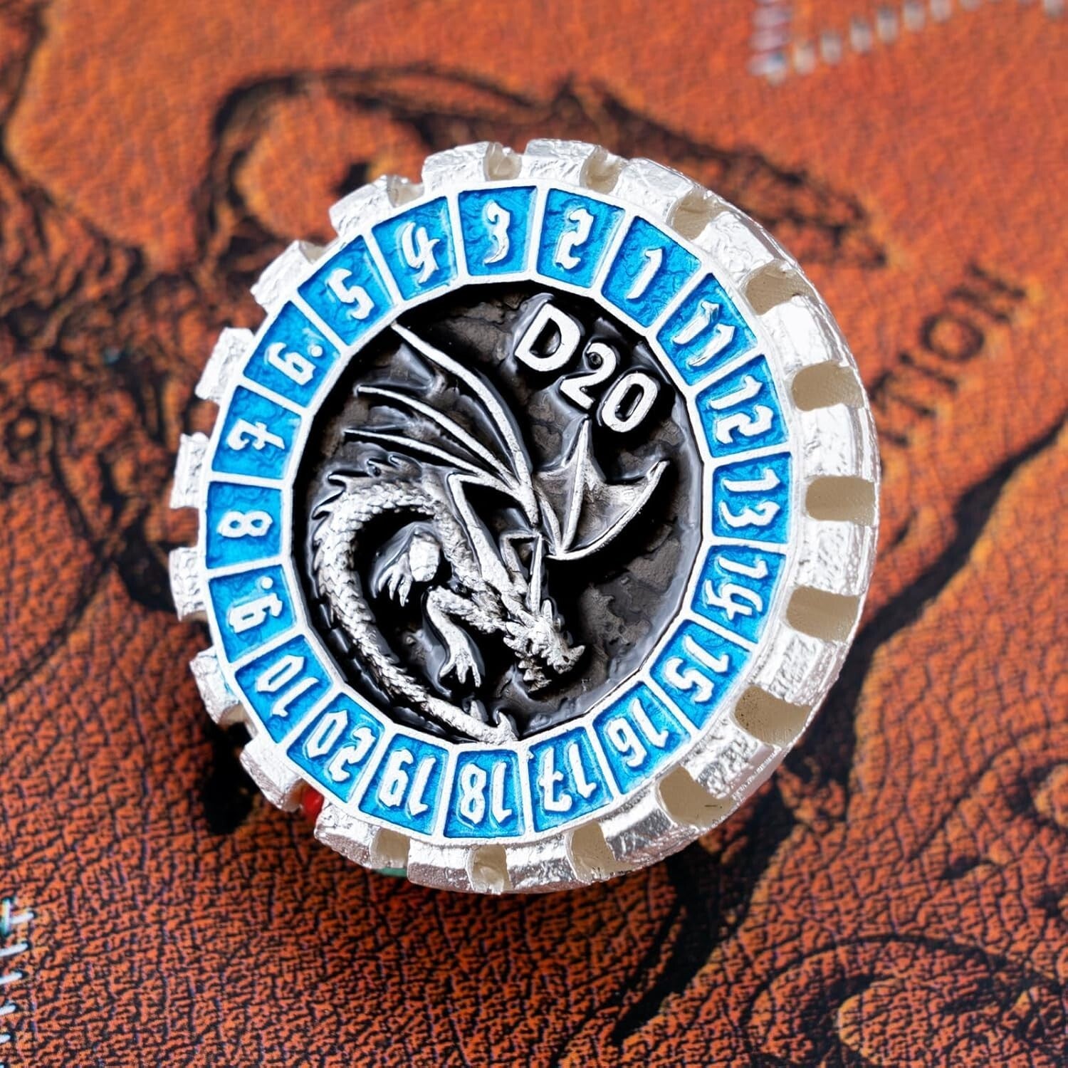 Exquisite Polyhedral Dungeons and Dragons Dice Set - Skull Design with Box