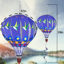 Load image into Gallery viewer, Weather Resistant Hummingbird Wind Spinners - Durable 59” Yard Decor, 2-Pack
