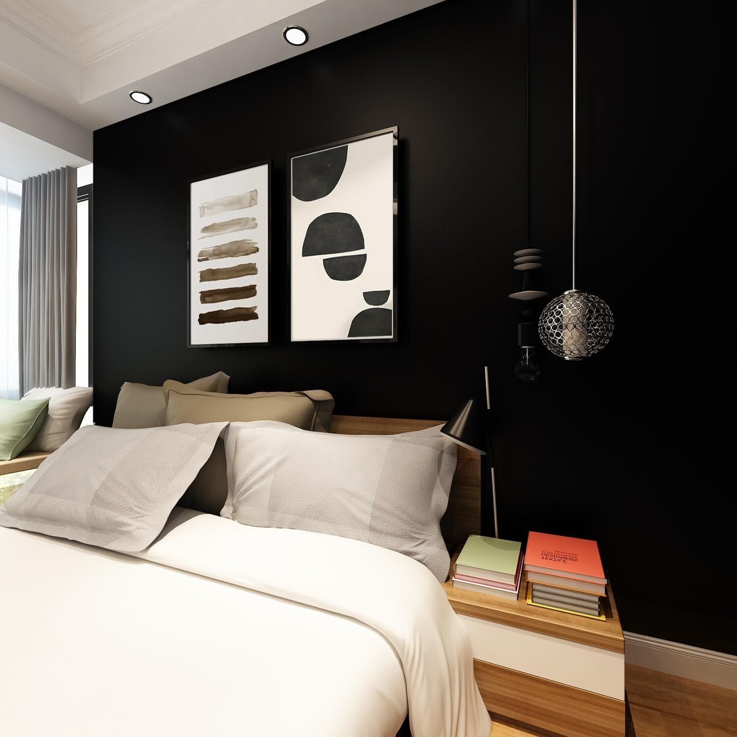 Versatile Waterproof Black Peel and Stick Wallpaper – Ideal for Any Room Upgrade